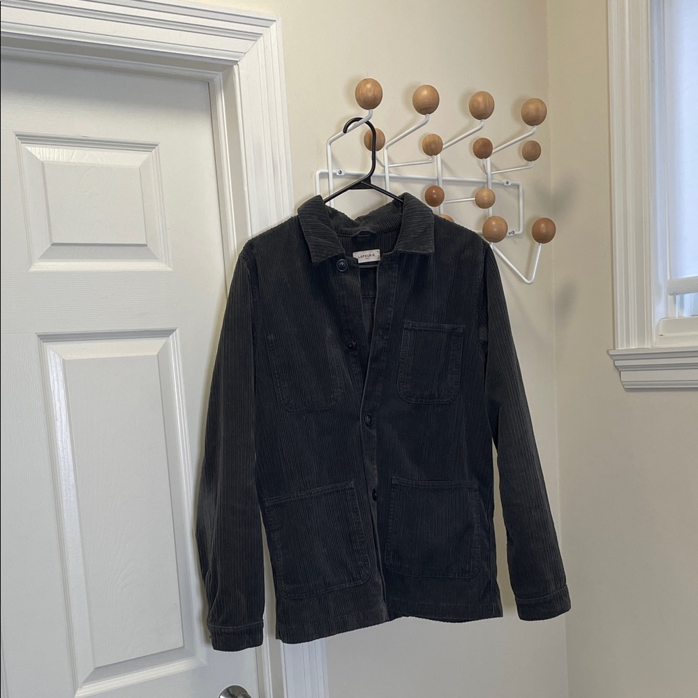 Lafaurie - Classic Corduroy Button Down Work Jacket - Dark Brown - S